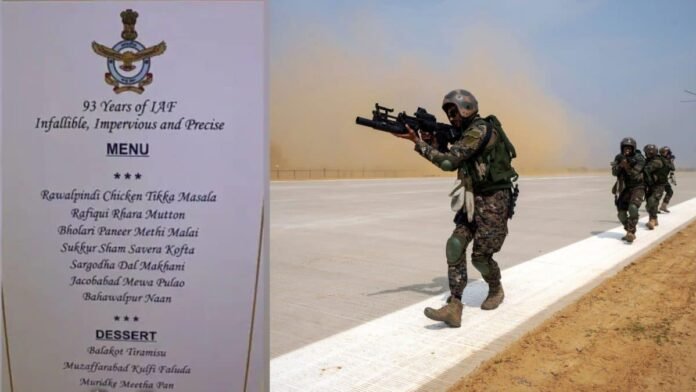 Rawalpindi chicken tikka to Balakot tiramisu, this viral IAF dinner menu with dishes named on terror targets hit during Operation Sindoor is all the rage
