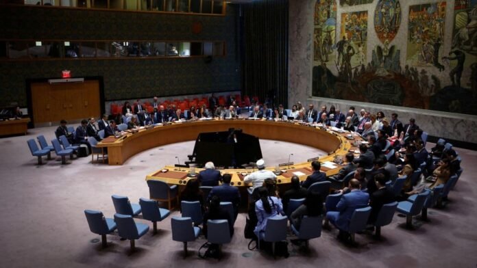 France's Minister for Europe and Foreign Affairs Jean-Noel Barrot chairs a meeting of the United Nations Security Council on the Israel and Palestinian conflict at UN Headquarters in New York City, US, April 29, 2025. Representational Image/Reuters