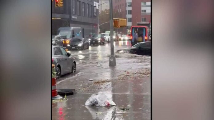 Watch: New York streets and subways submerged, police say 2 die in NYC flooding