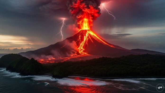 India’s only active volcano on Andaman island erupted on Sept 20 due to quake