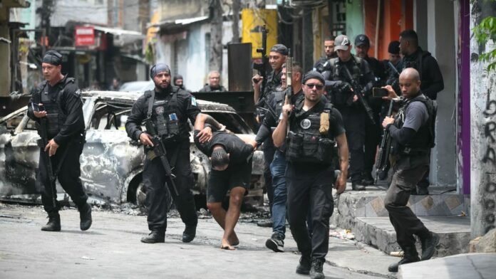 At least 64, including 4 police officers, killed in Rio’s largest-ever anti-drug raid