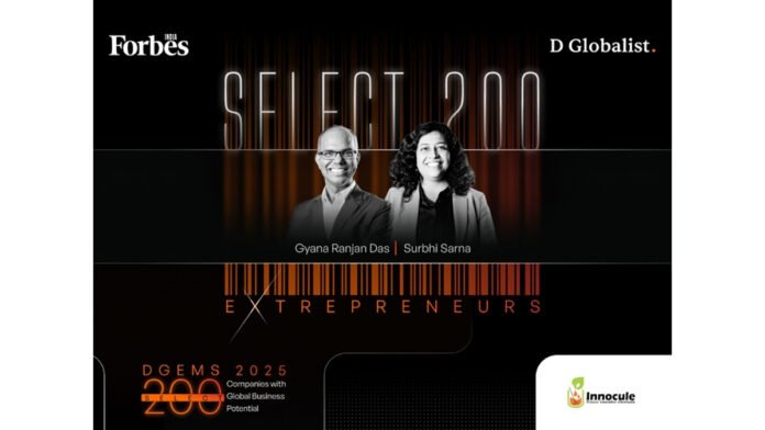Forbes India Recognises Innocule as a Key Shaper of India’s Industrial Future in DGEMS 2025