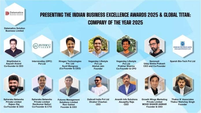 Presenting the Indian Business Excellence Awards 2025 & Global Titan: Company of the Year 2025