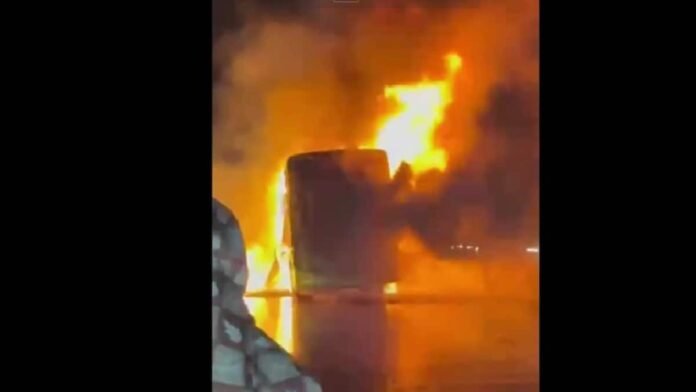 Andhra Pradesh: 20 feared dead in Kurnool as Hyderabad-Bengaluru bus bursts into flames