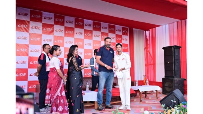 Yusuf Pathan inaugurates the 38th center of Cricket Academy of Pathans (CAP) in Dibrugarh (Assam)