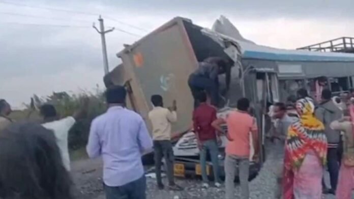 Telangana tragedy: 19 dead after gravel-laden truck collides with bus in Rangareddy district