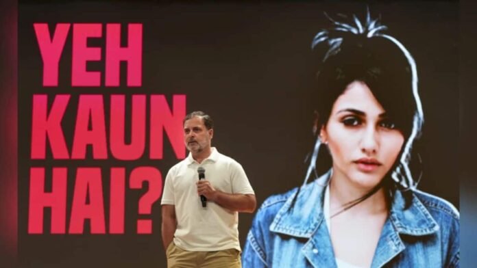 Does the Brazilian woman that Rahul Gandhi claimed voted 22 times in Haryana exist?