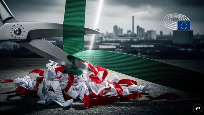 Economy struggling, European Union decides to gut green rules, cut red tape for businesses