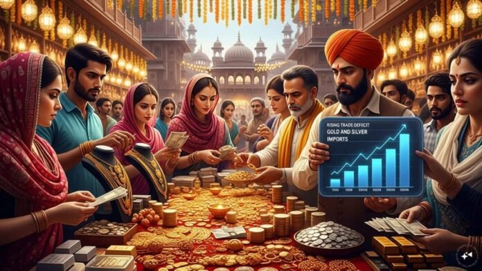 Indians bought so much gold and silver, it skewed India's trade math