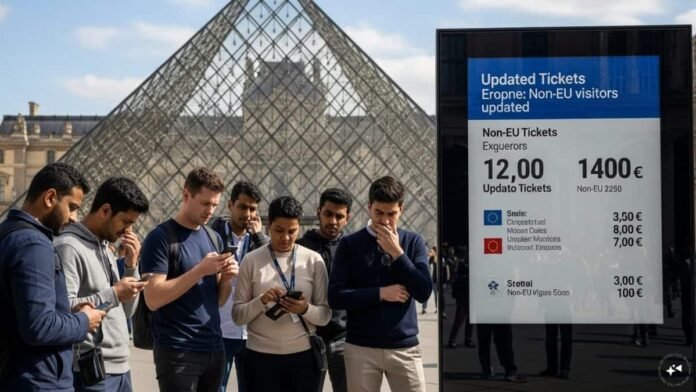 Paris’s Louvre hikes entry fees for tourists outside EU to fund security, repairs