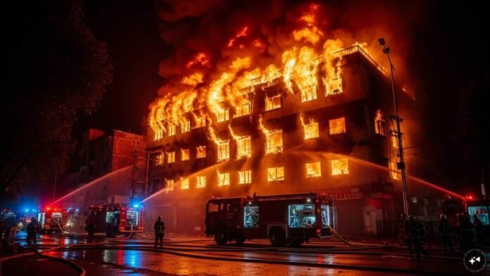 Four dead, one injured as massive fire engulfs four-storey building in South Delhi