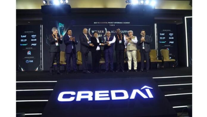Agami Realty wins top honours for Agami Sapphire at CREDAI Real Estate Excellence Awards
