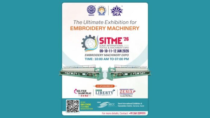 SITME 2026 – Embroidery Machinery Expo to Be Held at Sarsana, Surat
