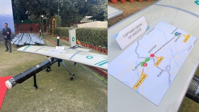 Captured in Operation Sindoor: Indian Army displays Turkey-made Pakistani drone seized in May