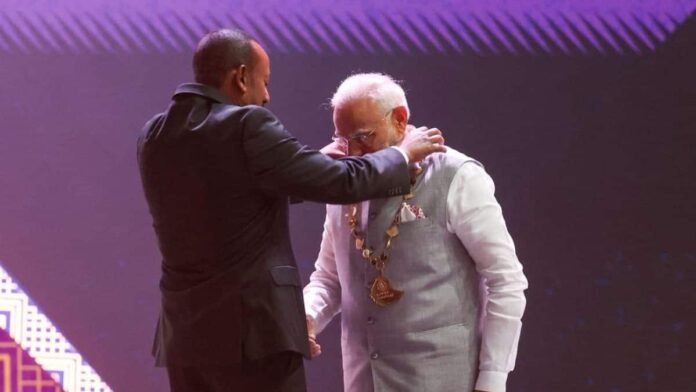 PM Modi conferred Ethiopia’s highest civilian honour in Addis Ababa