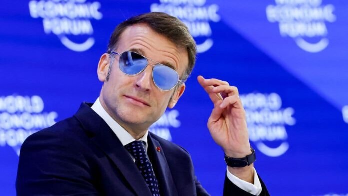 ‘What the hell happened?’ Trump takes swipe at Macron’s sunglasses in Davos speech