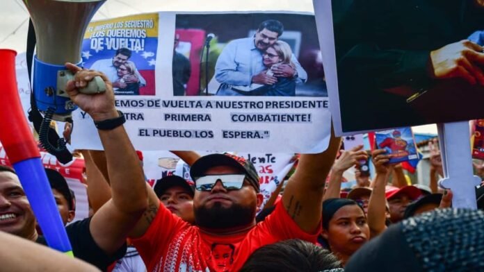 Maduro's supporters stage modest protest as Venezuelan govt courts US after regime's fall