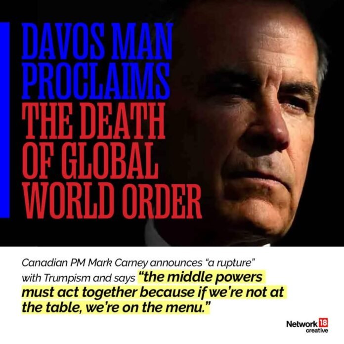 ‘Rules-based order is fading’: When Carney responded to Trump challenge in Davos | Full text