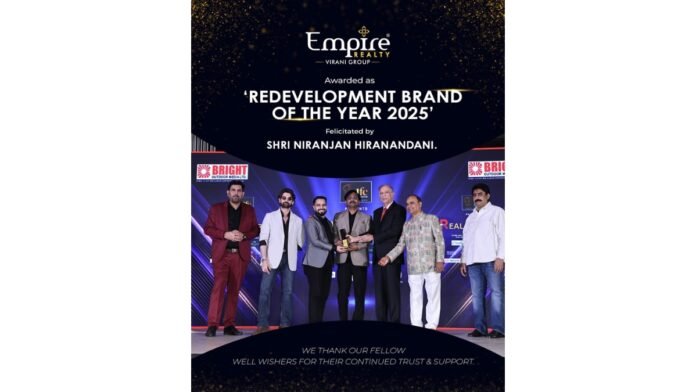 Empire Realty Honoured as Best Redevelopment Brand of the Year 2025