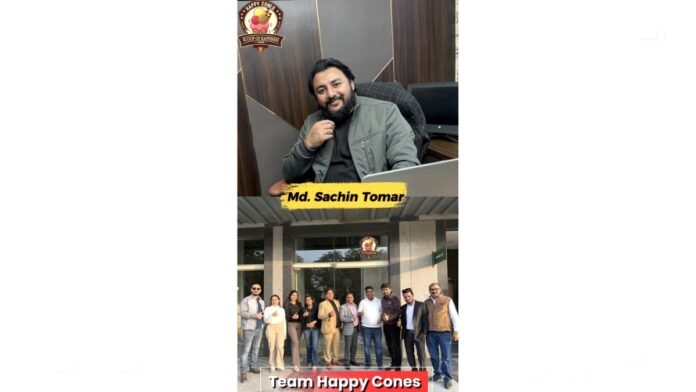 Happy cones is opening one of India’s first biggest ice cream parlour and café lounges: Spaze platinum sector 47 Gurugram