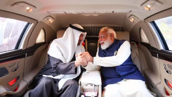 PM Modi receives UAE president as he arrives in India for two-hour visit