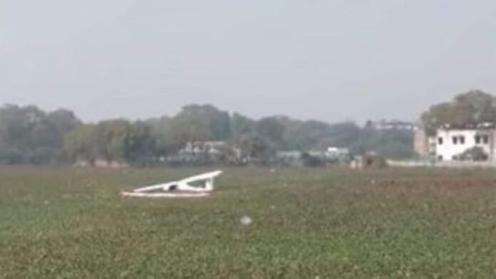 Indian Air Force’s trainee aircraft crashes in Prayagraj pond, pilot ejects safely | Watch video