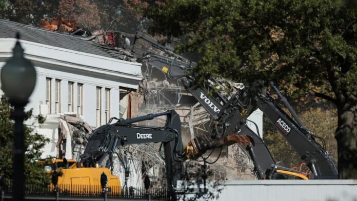 Demolishing East Wing for new ballroom more cost-effective than renovation, says White House