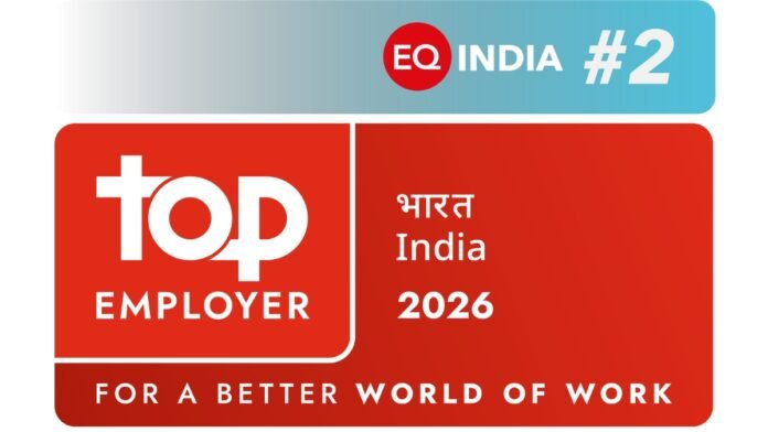 EQ India recognised as the No. 2 Top Employer for 2026 in India