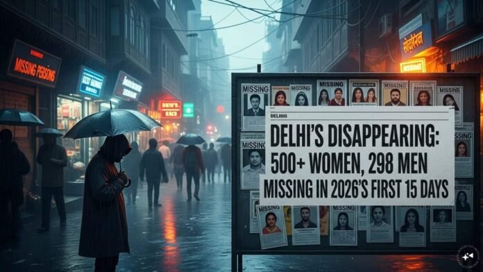 Delhi reports more than 500 missing women, 298 men in January