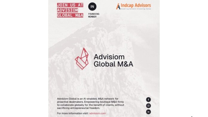 Indcap Advisors Becomes A Founding Member of Advisiom Global M and A