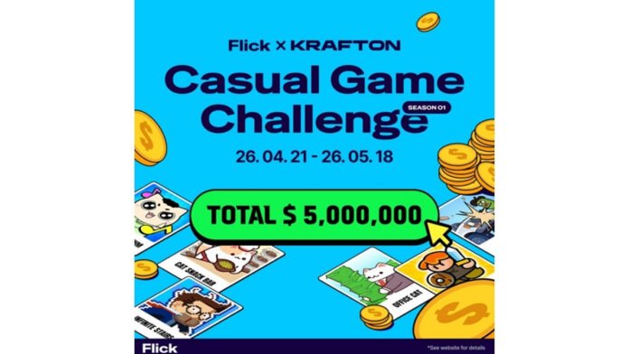 KRAFTON and Neptune Launch ‘Flick’ Global Game Dev Challenge, Open to Indian Studios with USD 5 Million Support Pool