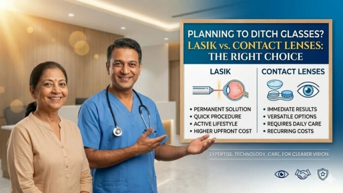 Planning to Ditch Glasses? ASG Eye Hospital’s Experts Explain Whether LASIK or Contact Lenses Are the Right Choice