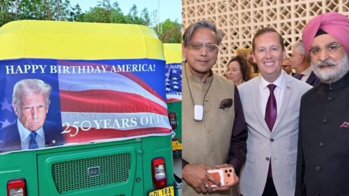 US envoy kicks off America's 250th I-Day celebrations with Trump posters on Indian autorickshaws