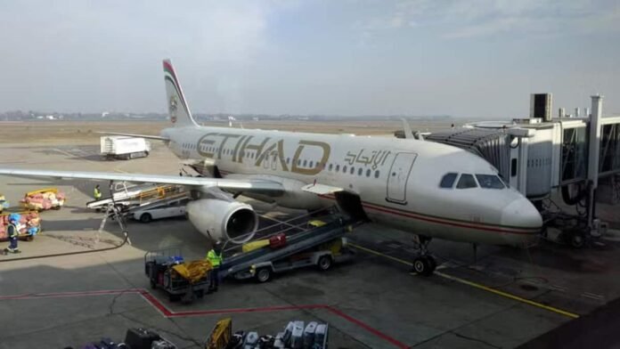 Abu Dhabi-bound Etihad flight grounded In Chennai after wing fire scare