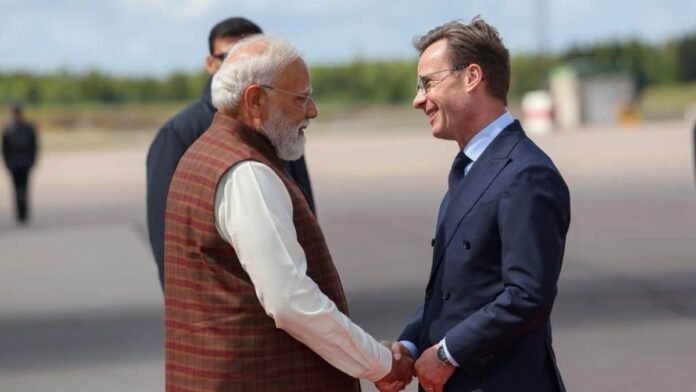PM Modi lands in Sweden for trade, tech and defence talks; Indian diaspora gives warm welcome in Gothenburg