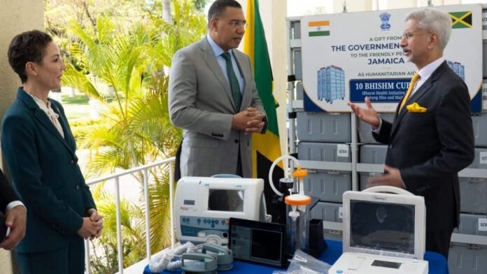 India gifts 10 mobile hospital units called 'BHISHM Cubes' to Jamaica during Jaishankar's visit