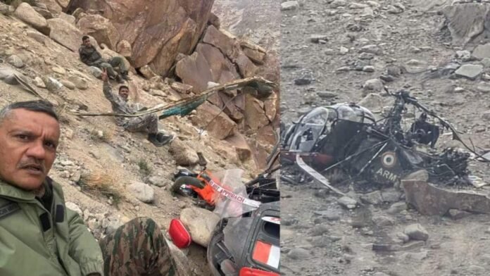 3 Army officers survive Cheetah helicopter crash in Leh
