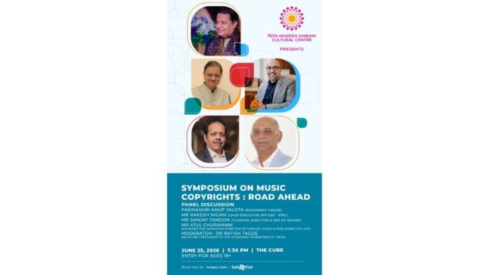 “Symposium on Copyrights: Royalties, Rights & AI – Road Ahead” at NMACC, Mumbai.