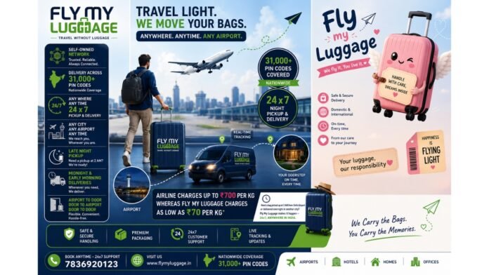 Fly My Luggage Emerges as a Cost-Effective Alternative to Rising Airline Excess Baggage Charges in India