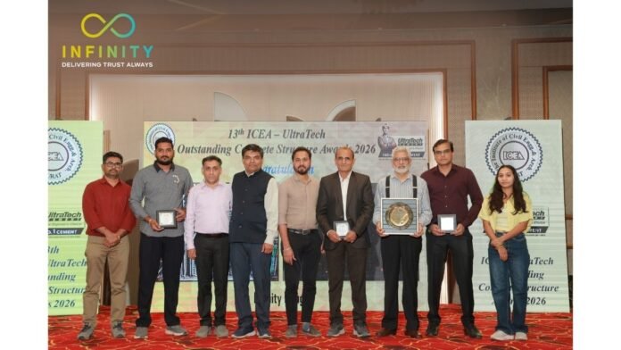 Infinity Group Receives Prestigious 13th ICEA–UltraTech Outstanding Concrete Structure Award 2026