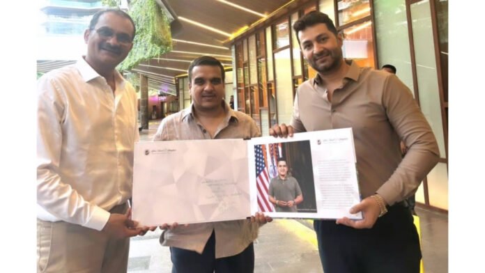 International School of Gems and Jewellery (ISGJ) and Lexus craft 10.07-carat diamond portrait of Deputy CM Harsh Sanghavi