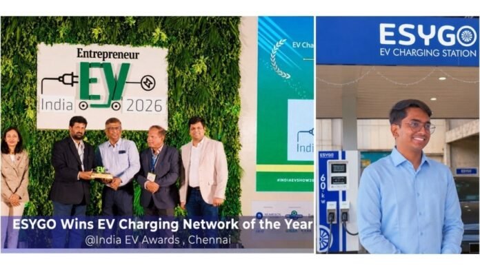 ESYGO Wins “EV Charging Network of the Year” at India EV Awards 2026