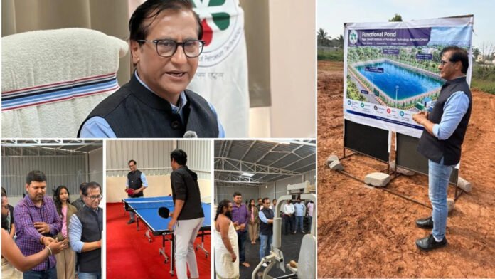RGIPT Bengaluru Inaugurates Gymnasium and Indoor Table Tennis Facilities; Lays Foundation for Indoor Sports Courts and Natural Pond